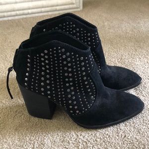 Vince Camino black studded booties size 7 1/2